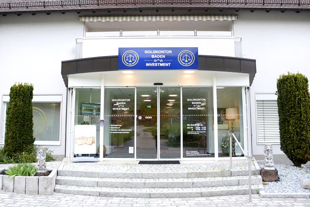 Goldkontor Baden Investment Standort Oberried bei Freiburg
